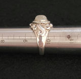 Vintage Sterling Silver Ring w/ Rainbow Moonstone - thumbnail 4 of 6