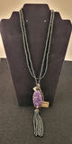 Vintage 'Beria' Marcasite & Stone Necklace - thumbnail 1 of 4