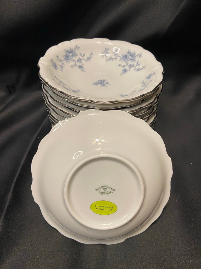 Johann Haviland, Blue Garland, Dessert Bowls - image 3 of 3