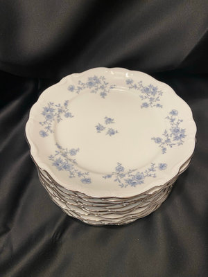 Johann Haviland Blue Garland Salad Plates - Image 1 of 2