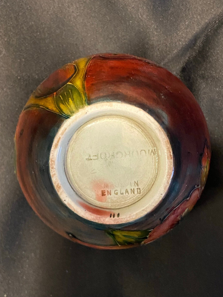 Vintage Walter Moorcroft Flambé Pottery vase - image 4 of 5