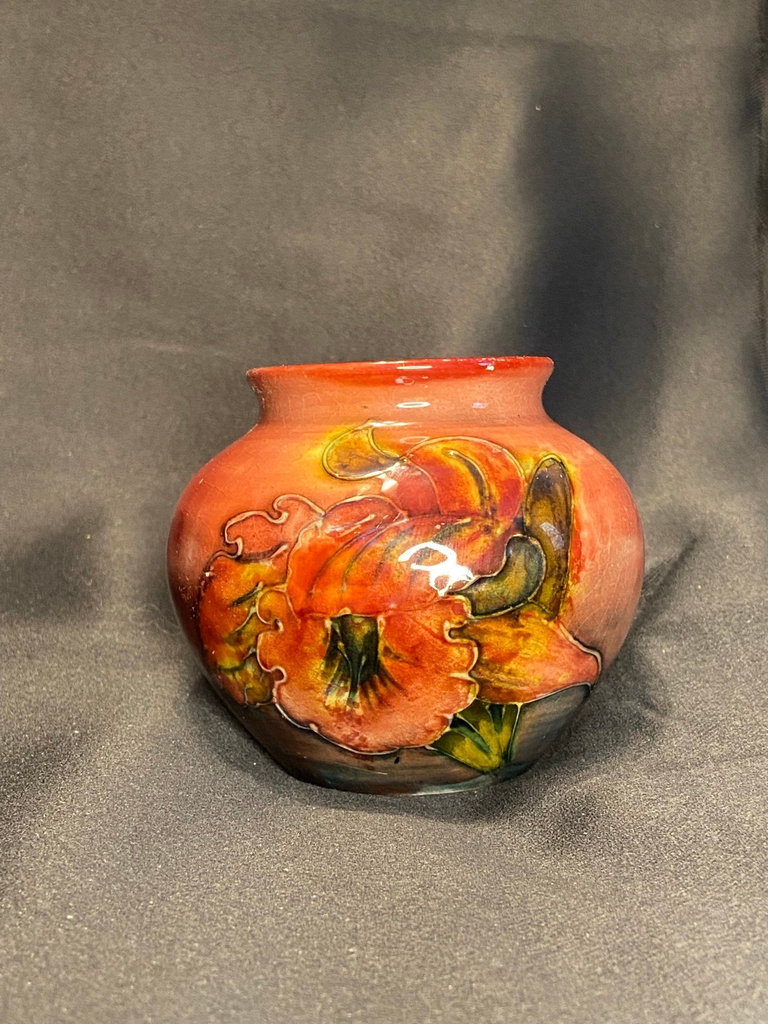 Vintage Walter Moorcroft Flambé Pottery vase - image 2 of 5
