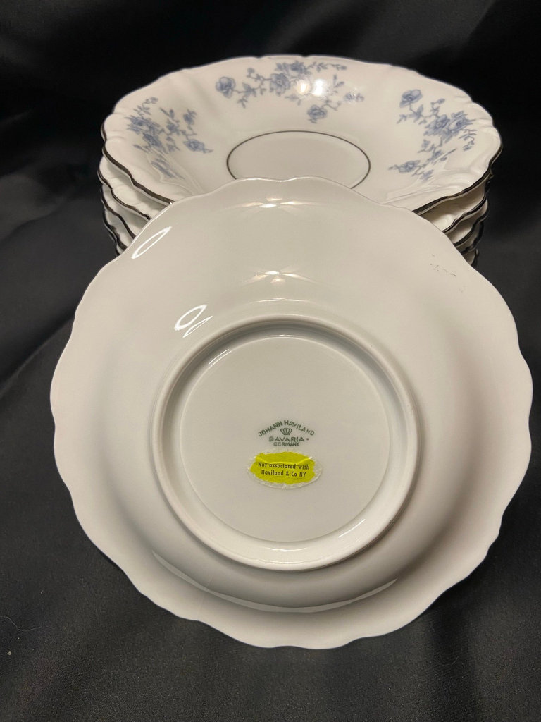 Johann Haviland, Blue Garland, china saucer - image 3 of 3