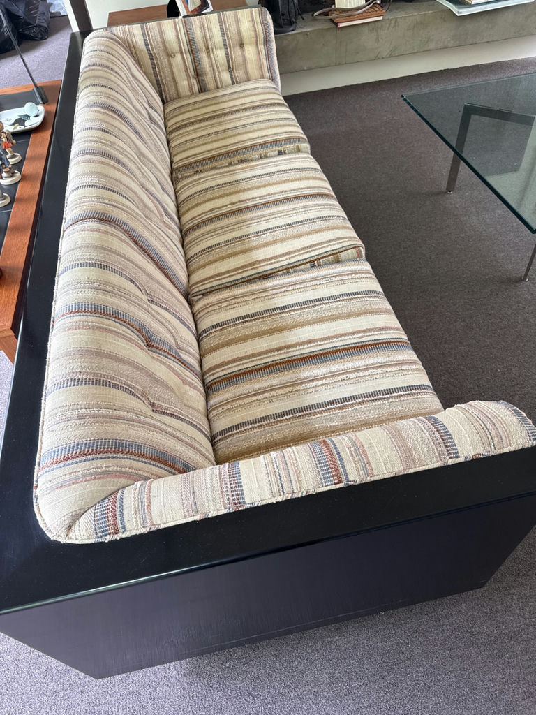 Mid modern Striped sofa  - image 2 of 4