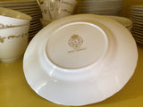 White porcelain dinnerware set with gold trim - thumbnail 5 of 5