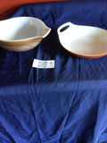 Marcrest Oven-Proof Stoneware Casserole with Lid and Orange Oval Baker - thumbnail 4 of 10