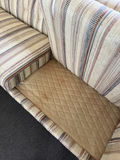 Striped Fabric Sofa with Black Base - thumbnail 4 of 4