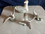 Porcelain bird figurine set (goose and ducklings) - thumbnail 2 of 3