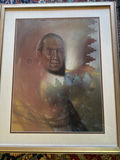 Framed abstract painting - thumbnail 1 of 2