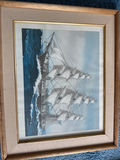Framed sailing ship print - thumbnail 2 of 4