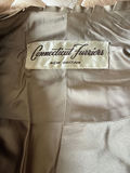 Brown mink fur coat with monogrammed lining and Connecticut Furriers label - thumbnail 3 of 3