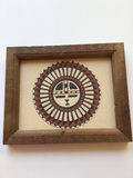 Framed circular geometric artwork - thumbnail 1 of 2