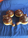 Four ceramic pots with lids - thumbnail 2 of 2