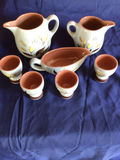 Ceramic pitcher set with serving bowl and egg cups - thumbnail 1 of 3