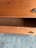 Wooden five-drawer dresser with metal pulls - thumbnail 5 of 5