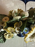 Ceramic floral bouquet centerpiece with plate - thumbnail 3 of 4