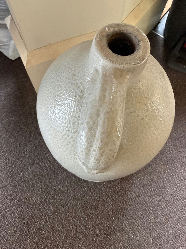 FB Norton & Sons Stoneware jug with cobalt blue floral motif - image 3 of 4