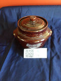 Marcrest Oven-Proof Stoneware Casserole with Lid and Orange Oval Baker - thumbnail 1 of 10