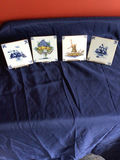 Blue-and-white decorative ceramic tiles - thumbnail 1 of 2