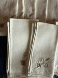 Embroidered white linen napkins set - thumbnail 3 of 3