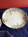 Floral porcelain plates and a beaded-edge glass serving dish - thumbnail 3 of 5