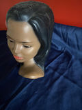 Hibiscus-ornamented female bust sculpture - thumbnail 3 of 4