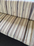Striped Fabric Sofa with Black Base - thumbnail 3 of 4