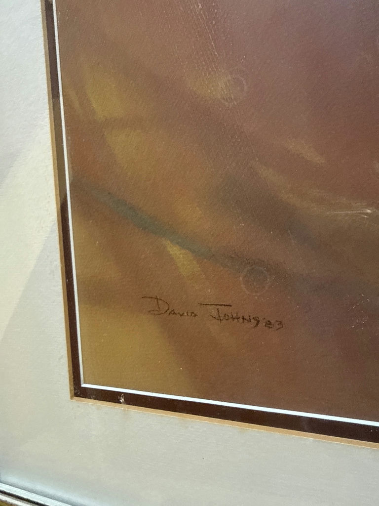 Framed abstract painting - image 2 of 2
