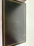 Two-leaf black lacquered folding table with gold trim - thumbnail 2 of 3