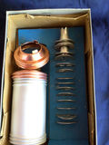 Cookie spritzer with metal hardware components with copper cap and threaded shaft - thumbnail 1 of 2