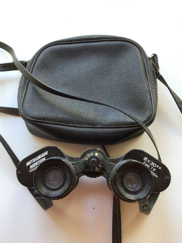 Compact binoculars with leather case - image 2 of 2