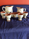 Ceramic pitcher set with serving bowl and egg cups - thumbnail 2 of 3