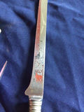 Antler-Handled Knife Set with Engraved Blades - thumbnail 2 of 3
