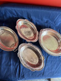 Set of Four Oval Silver-Plated Trays - thumbnail 3 of 4
