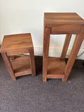Pair of wooden end tables - thumbnail 1 of 2