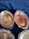 Set of Four Oval Silver-Plated Trays - thumbnail 1 of 4