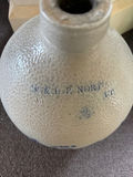 FB Norton & Sons Stoneware jug with cobalt blue floral motif - thumbnail 4 of 4