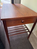 Wooden side table with drawer and lower shelf - thumbnail 1 of 3