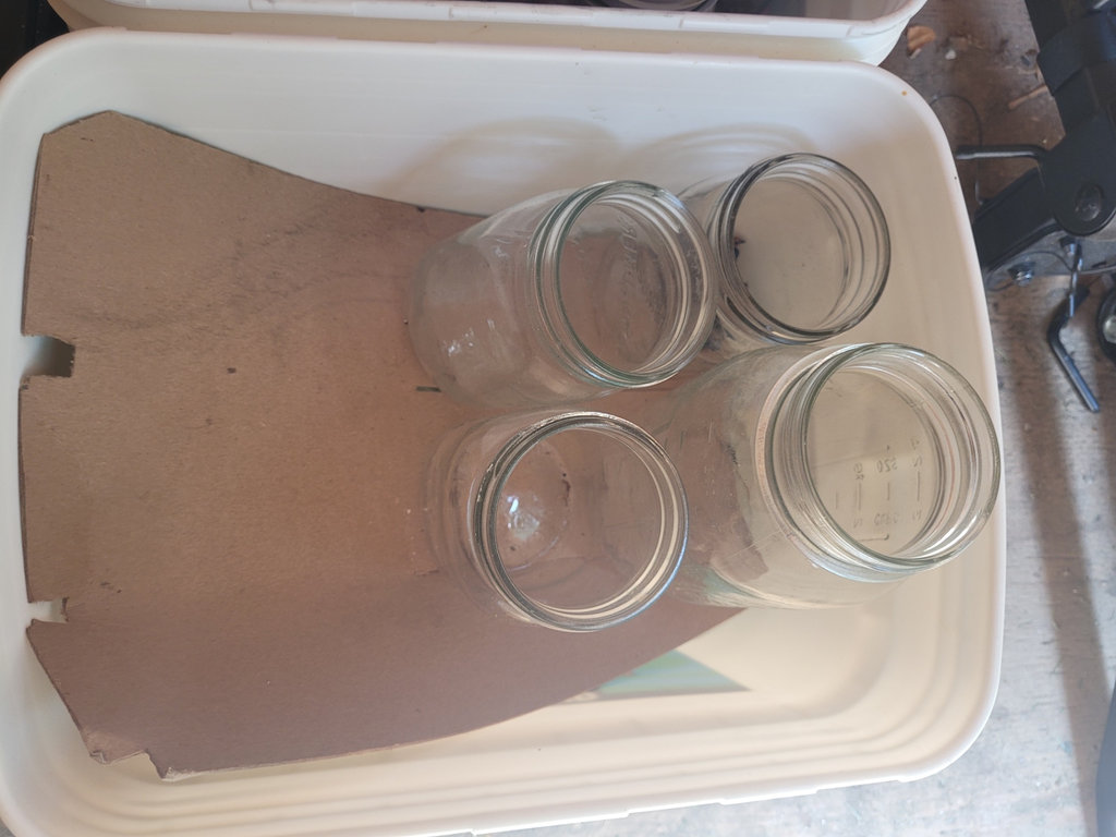 Large Black Enamel Pots with Glass Canning Jars  - image 9 of 10