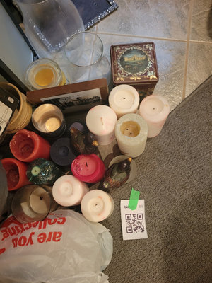 Collection of Candles and Candle Holders - Image 1 of 3