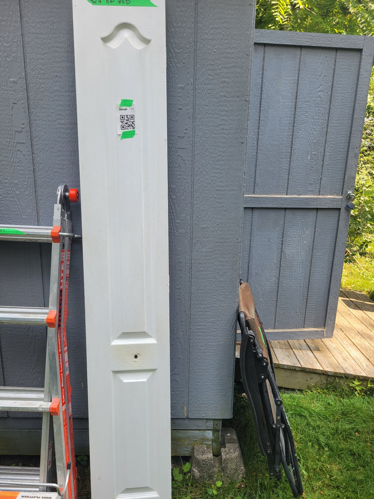 White Wooden Door Panel - image 1 of 2