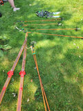 Set of Wooden Cross-Country Skis, Poles, and Snowshoes - thumbnail 4 of 4