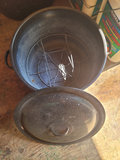 Large Black Enamel Pots with Glass Canning Jars  - thumbnail 3 of 10