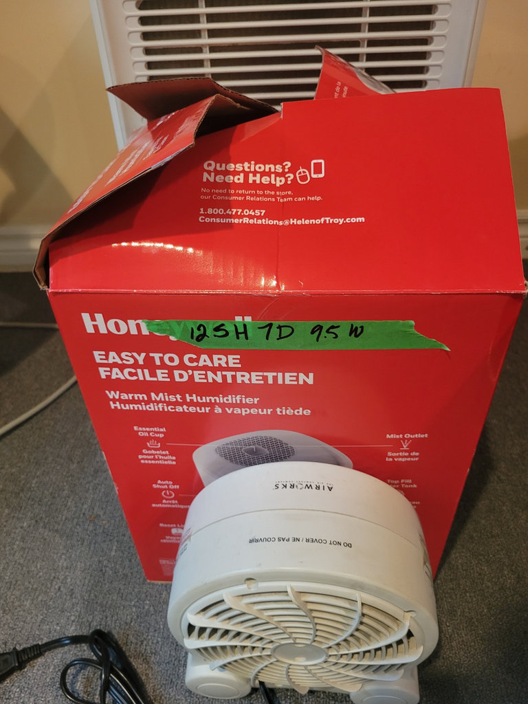 Dehumidifier, Humidifier, and Small Electric Fan - image 3 of 3