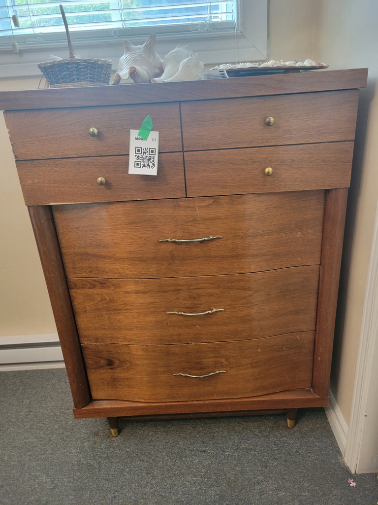 Wooden Dresser with Drawer and Brass Pulls - image 1 of 2
