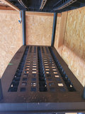 Black Plastic Five-Shelf Storage Unit - thumbnail 3 of 7