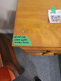 Wooden Nightstand with Two Drawers - thumbnail 2 of 2