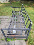 Metal Frame Couch  x2 with Glass Top Table  - thumbnail 7 of 14