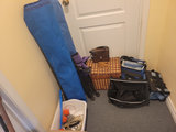 Outdoor Chairs, Picnic Basket, Coolers, and Storage Items - thumbnail 1 of 2