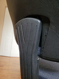 Blue Fabric Office Chair with Black Armrests and Base - thumbnail 4 of 10